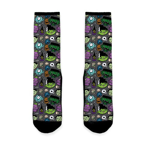 Halloween Faces Socks
